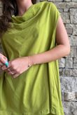 Oscar Drape Trapeze Tank Olive
